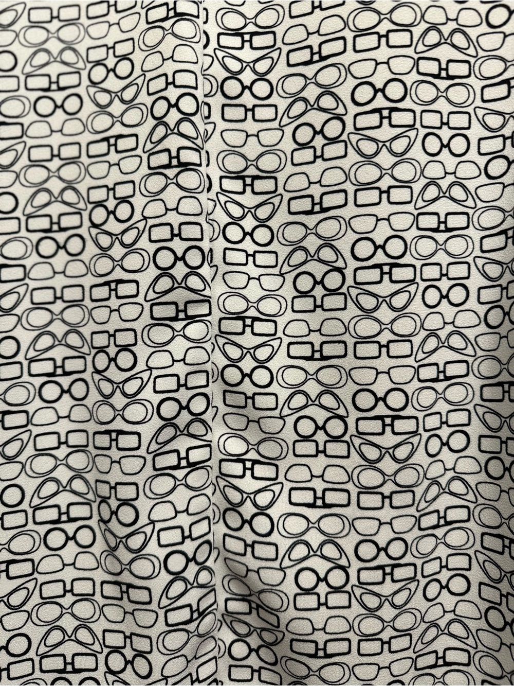 Eloquii White Blouse with Eyeglasses Print - Picture 2 of 5